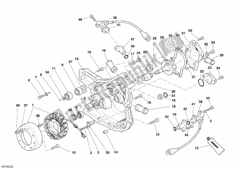 Wszystkie części do Pokrywa Generatora Ducati Superbike 999 RS 2005